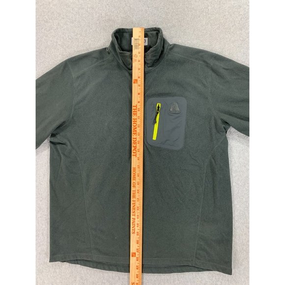 Eddie Bauer First Ascent Quarter Zip Fleece Pullover (Men's Large) Gray - Picture 9 of 12